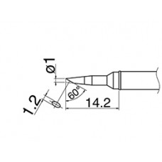 HAKKO T31-02BC1 Shape-1BC Soldering Tip for FX-100 Temp. 400°C