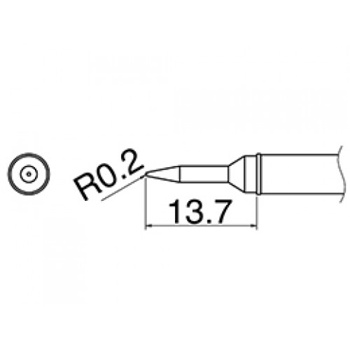 HAKKO T31-02SBL Shape-SBL Soldering Tip for FX-100 Temp. 400°C HAKKO T31-02SBL Shape-SBL Soldering Tip for FX-100 Temp. 400°C