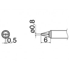 HAKKO T31-02WD08 Shape-0.8WD Soldering Tip for FX-100 Temp. 400°C