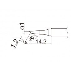 HAKKO T31-03BC1 Shape-1BC Soldering Tip for FX-100 Temp. 350°C
