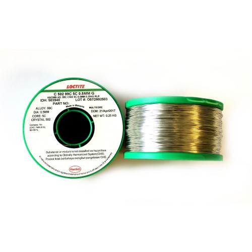 583948 Loctite 99C 502 5C Lead Free Solder Wire 0.50mm 250gr