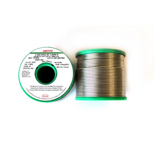 737639 Loctite 97SC 502 5C Lead Free Solder Wire 1.60mm 500gr