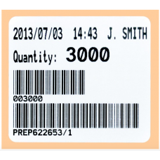 8301096 Iteco 57x51mm labels in roll of 1360 pcs.