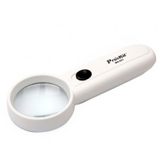 Pro'sKit MA-021 3.5X Handheld LED Light Magnifier