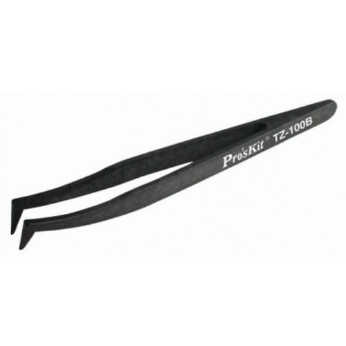Pro'sKit TZ-100B ESD SafeTweezer, curved tip 