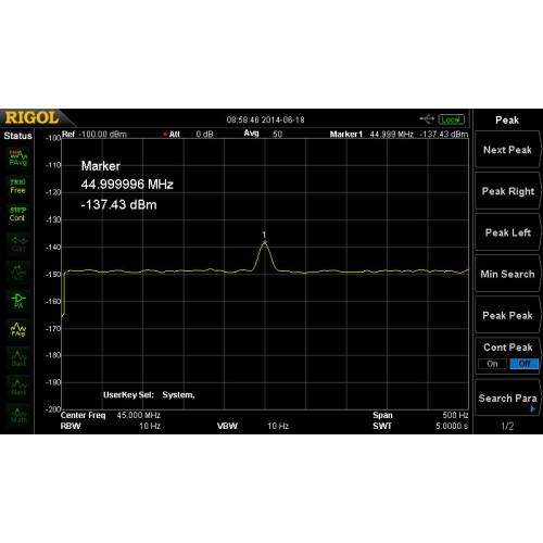 RIGOL PA-DSA875 preamplifier option 100 kHz to 7.5 GHz (only for DSA875) RIGOL PA-DSA875 preamplifier option 100 kHz to 7.5 GHz (only for DSA875)
