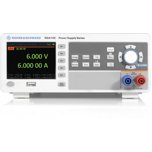 Rohde & Schwarz NGA101 40 W, 35V , 6A , 1 channel DC power supply Rohde & Schwarz NGA101 40 W, 35V , 6A , 1 channel DC power supply