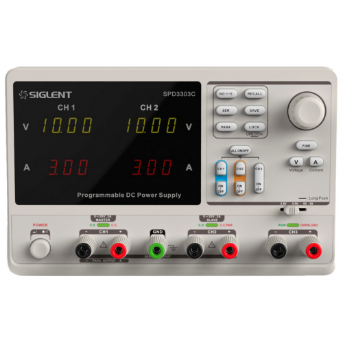 SIGLENT SPD3303C DC Power Supply, Three Outputs 220W