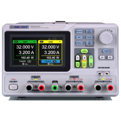 SIGLENT SPD3303X-E DC Programmable Power Supply, Resolution 10mV/10mA