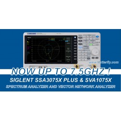 Siglent Technologies extiende el rango de medición a 7,5 GHz de analizadores de espectro y analizadores de red de vectores