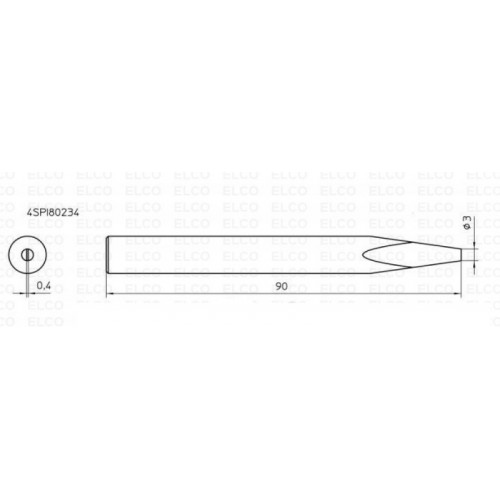 Weller Screwdriver Tip 3mm for SP80NEU Soldering Iron