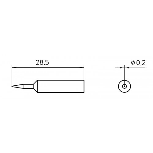Weller XNT 1S, XNT Soldering tips for WXP 65 and WP 65
