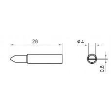 Weller XNT D, XNT Soldering tips for WXP 65 and WP 65