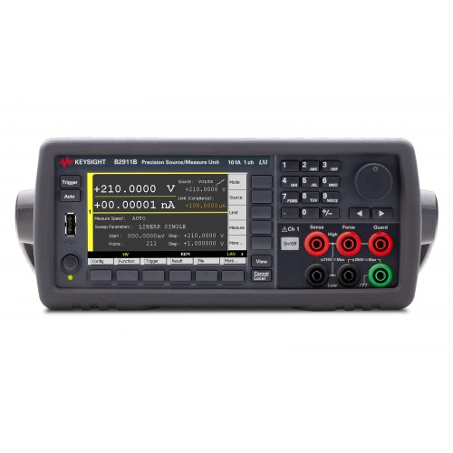 KEYSIGHT B2911B Precision Source/Measure Unit, 1 ch, 10 fA, 210 V, 3 A DC/10.5 A pulse KEYSIGHT B2911B Precision Source/Measure Unit, 1 ch, 10 fA, 210 V, 3 A DC/10.5 A pulse