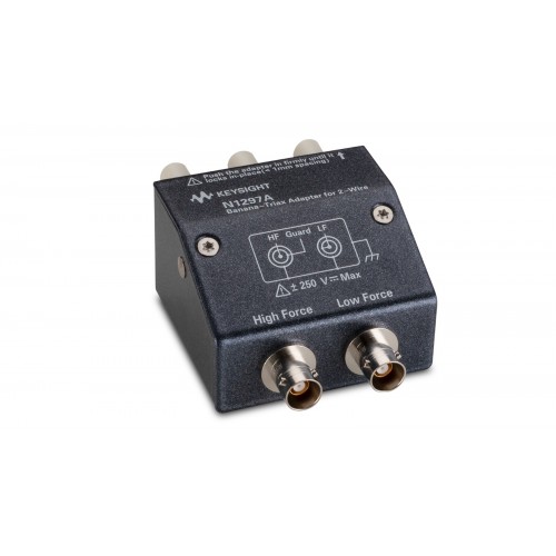 KEYSIGHT N1297A Banana - Triax adapter for 2-wire (non Kelvin) connection KEYSIGHT N1297A Banana - Triax adapter for 2-wire (non Kelvin) connection
