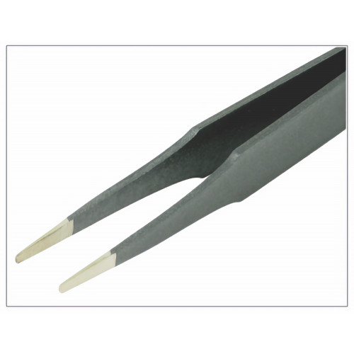 Piergiacomi 2A SA ESD Tweezers with flat rounded tips