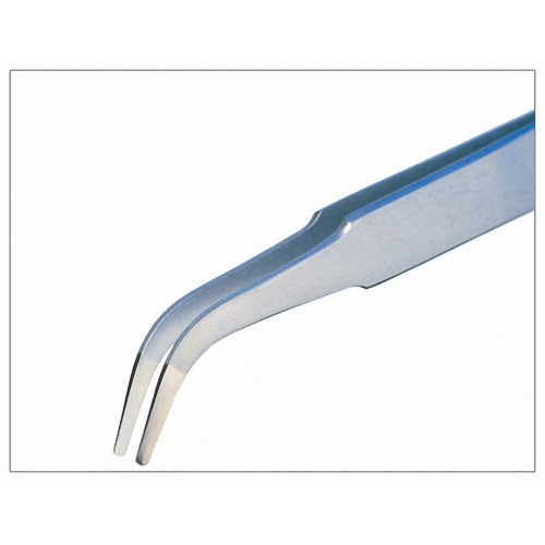 Piergiacomi 2AB SA Tweezers with flat rounded curved tips (pack of 12)