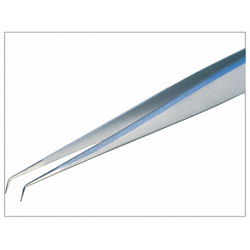 Piergiacomi 65A SA Tweezers with very long, thin blades and very fine tips, bent at 40° Piergiacomi 65A SA Tweezers with very long, thin blades and very fine tips, bent at 40°