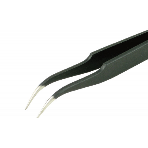 Piergiacomi 7A SA ESD Tweezers with fine curved tips