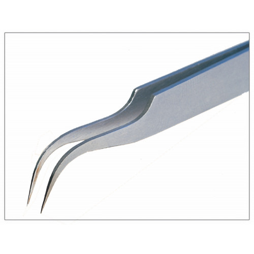 Piergiacomi 7E SA Tweezers with very fine curved tips for easy gripping in tight spaces