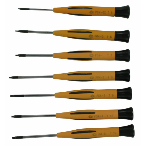Piergiacomi KITT Kit composed by 6 precision screwdrivers Torx blades