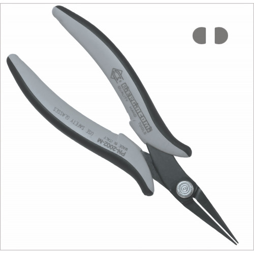 Piergiacomi PN 2002 M D Long smooth chain-nose pliers, ESD version Piergiacomi PN 2002 M D Long smooth chain-nose pliers, ESD version