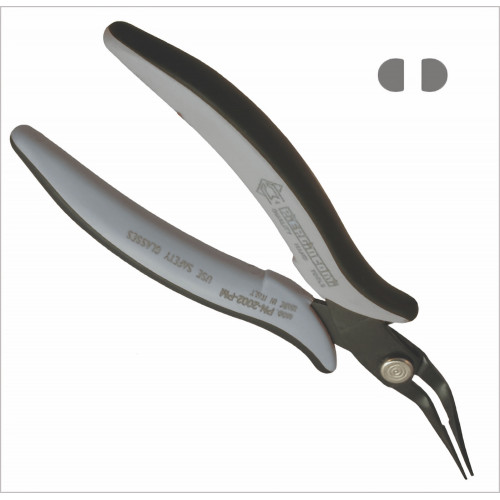 Piergiacomi PN 2002 PM D Pinza becchi lunghi lisci e tondi piegati a 45°, versione ESD Piergiacomi PN 2002 PM D Pinza becchi lunghi lisci e tondi piegati a 45°, versione ESD
