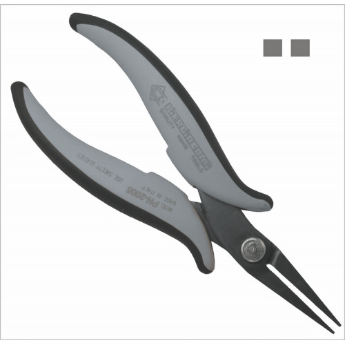 Piergiacomi PN 2005 D Long serrated chain-nose pliers, ESD version Piergiacomi PN 2005 D Long serrated chain-nose pliers, ESD version