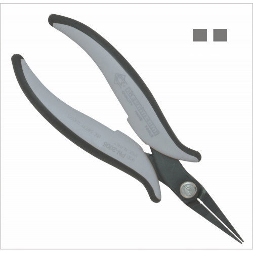 Piergiacomi PN 2006 D Long smooth needle-nose pliers, ESD version
