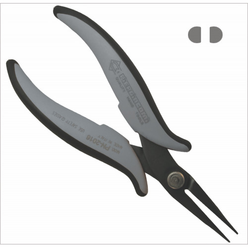 Piergiacomi PN 2016 D Long smooth chain-nose pliers, ESD version Piergiacomi PN 2016 D Long smooth chain-nose pliers, ESD version