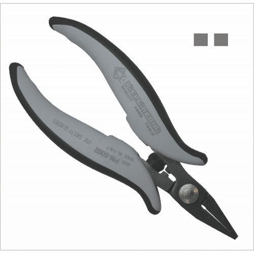 Piergiacomi PN 5002 D Short smooth needle-nose pliers, thickness 5 mm, ESD version Piergiacomi PN 5002 D Short smooth needle-nose pliers, thickness 5 mm, ESD version