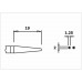 Piergiacomi PN 5002 Short smooth needle-nose pliers, thickness 5 mm Piergiacomi PN 5002 Short smooth needle-nose pliers, thickness 5 mm