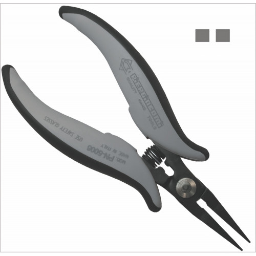 Piergiacomi PN 5006 D Long smooth needle-nose pliers, thickness 5 mm, ESD version Piergiacomi PN 5006 D Long smooth needle-nose pliers, thickness 5 mm, ESD version