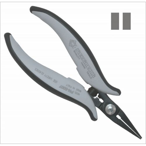 Piergiacomi PN 5007 D Long smooth flat-nose pliers, thickness 5 mm, ESD version Piergiacomi PN 5007 D Long smooth flat-nose pliers, thickness 5 mm, ESD version
