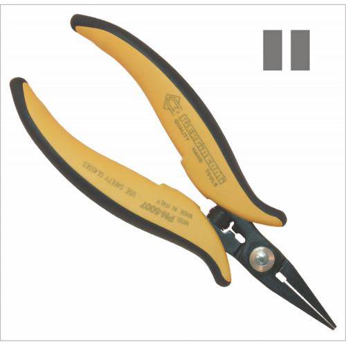 Piergiacomi PN 5007 Long smooth flat-nose pliers, thickness 5 mm Piergiacomi PN 5007 Long smooth flat-nose pliers, thickness 5 mm