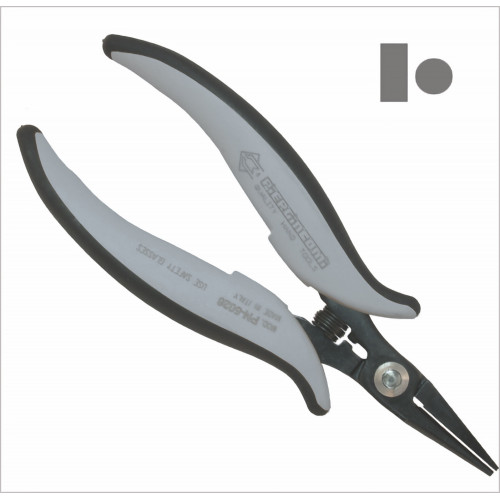Piergiacomi PN 5028 D Long round/flat nose pliers, ESD version Piergiacomi PN 5028 D Long round/flat nose pliers, ESD version