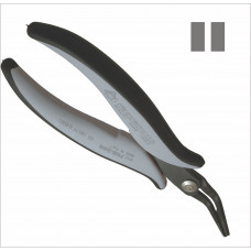 Piergiacomi PNB 2008 D Long smooth 45° bent flat-nose pliers, ESD version