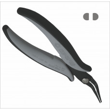 Piergiacomi PNB 2015 D Long serrated 45° bent chain-nose pliers, ESD version