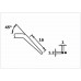 Piergiacomi PNB 2016 Long smooth 45° bent chain-nose pliers Piergiacomi PNB 2016 Long smooth 45° bent chain-nose pliers