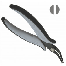 Piergiacomi PNB 2017 D Long serrated 45° bent chain-nose pliers, ESD version