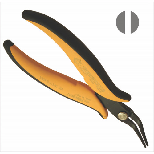 Piergiacomi PNB 2017 Long serrated 45° bent chain-nose pliers Piergiacomi PNB 2017 Long serrated 45° bent chain-nose pliers