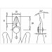 Piergiacomi TR 25 P A D Flush Cutter with Safety Clip ESD