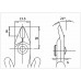 Piergiacomi TR 30 58 R A D Flush Cutter with Safety Clip ESD
