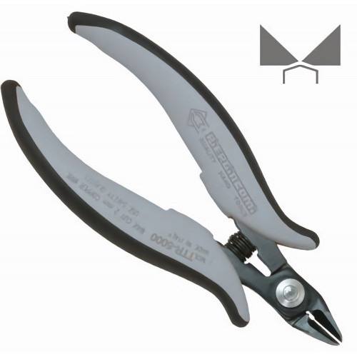 Piergiacomi TTR 5000 A D Strong Bevelled-Edge Cutter with Safety Clip ESD Piergiacomi TTR 5000 A D Strong Bevelled-Edge Cutter with Safety Clip ESD