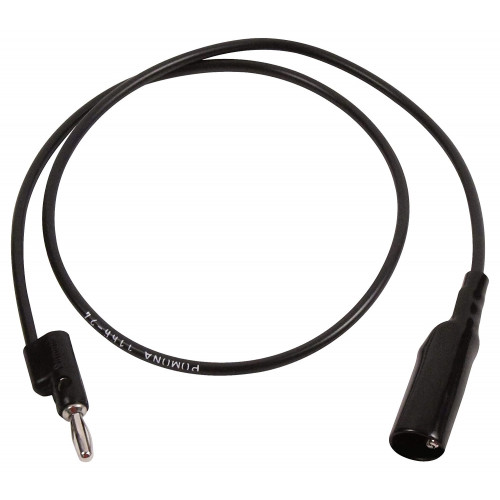Pomona 1166-24-0, Allig Cl, Banana Plug (Black)