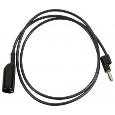 Pomona 1166-36-0, Allig Cl, Banana Plug (Black)