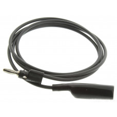 Pomona 1166-48-0, Allig Cl, Banana Plug (Black)