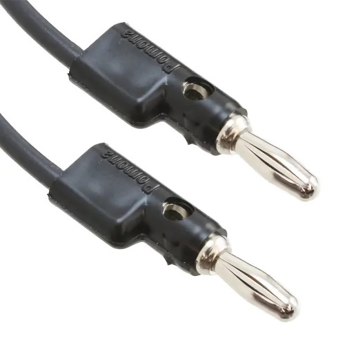 Pomona B-48-0, Banana Plug Patch Cord (Black), length 120cm