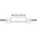 Pomona B-48-0, Banana Plug Patch Cord (Black), length 120cm