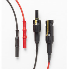 Pomona PVLEAD1 MC4 to 4MM test lead set, black/red